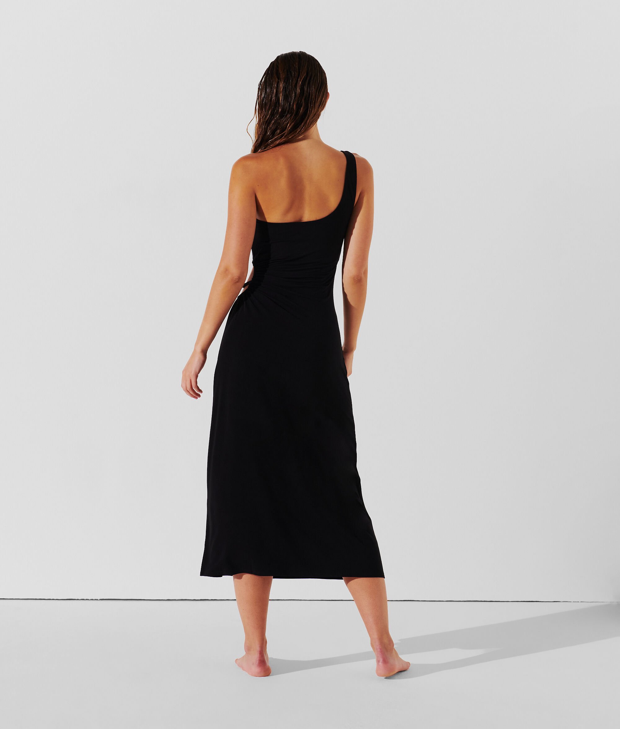 (image for) Eco-Friendly KARL SIGNATURE ONE-SHOULDER BEACH DRESS